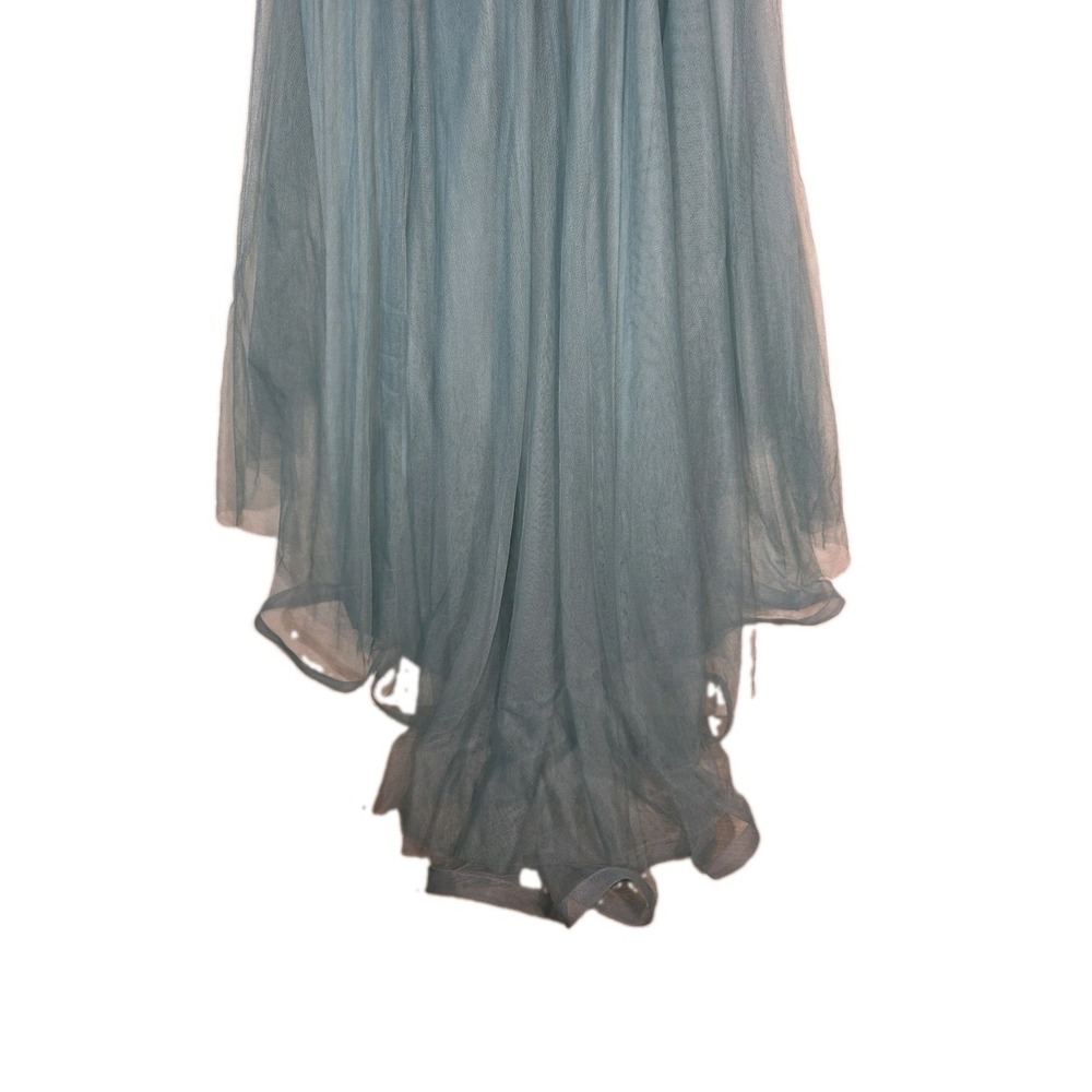 Ever Pretty Blue High Low Tulle Formal Dress Sequin Beaded Size Small NWT - Picture 7 of 13